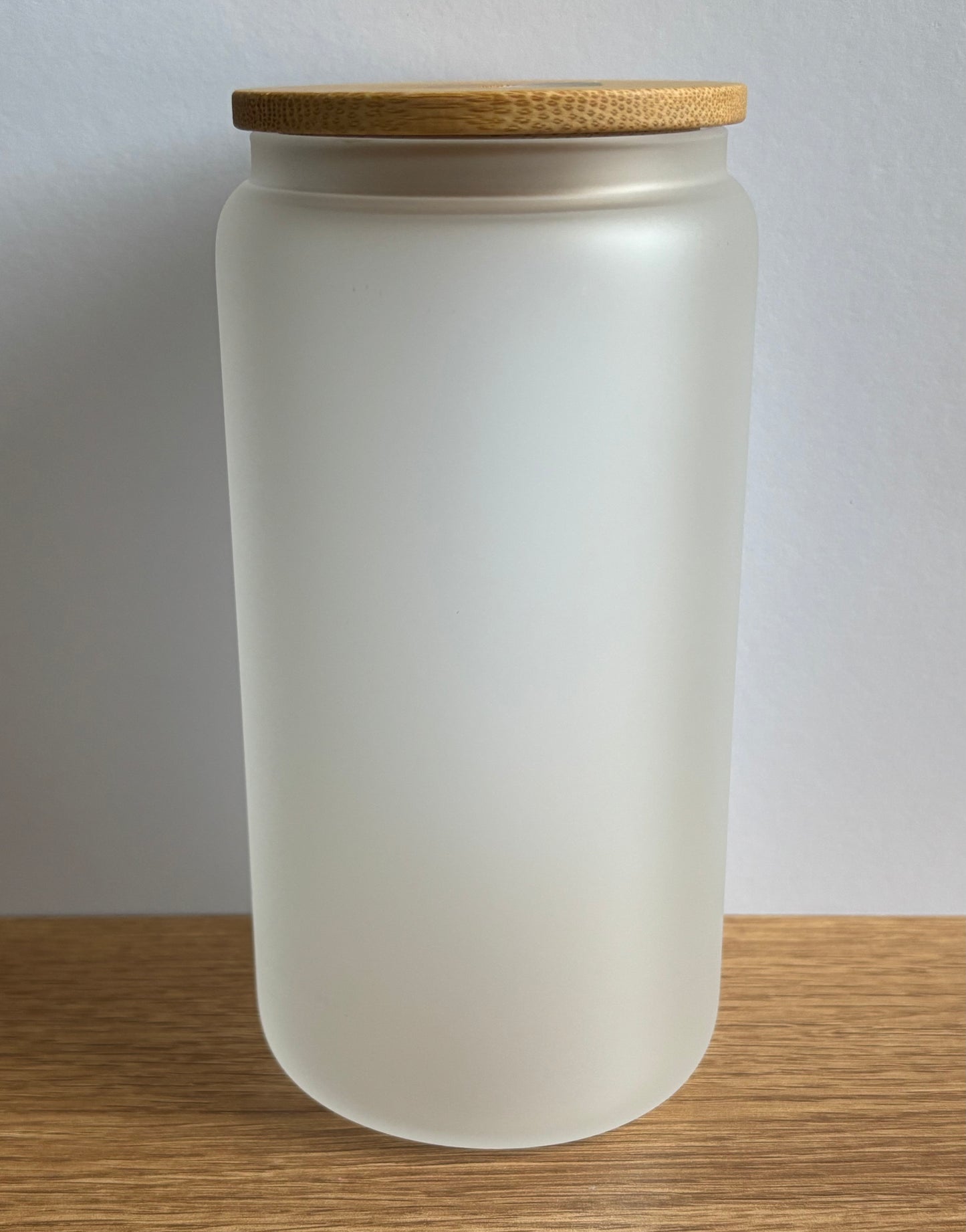 16 oz Frosted Glass Cup